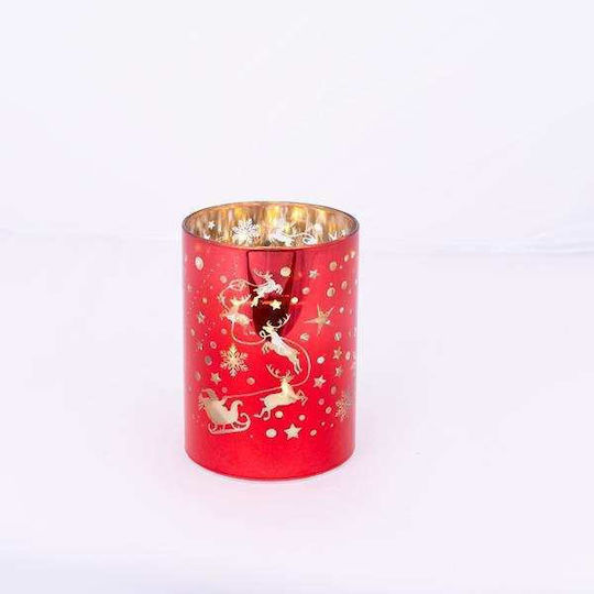 Eurolamp Glass Decorative Red Lighted Stars 9x12cm