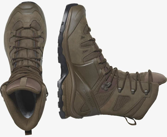 Salomon Military Boots Quest 4d Forces 2 with membrane Gore-Tex Leather Brown L47234100