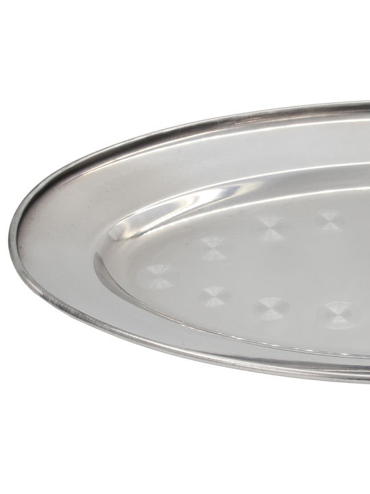 Stainless Steel Oval Platter 18/c 34x21 cm Keskor 63215