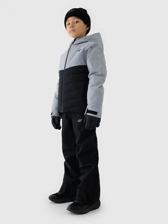 Kids' Sports Jacket Windproof with Hood Black