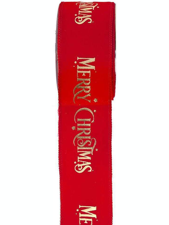 Kappa Decor Christmas Ribbon Red 900x6cm 1pc