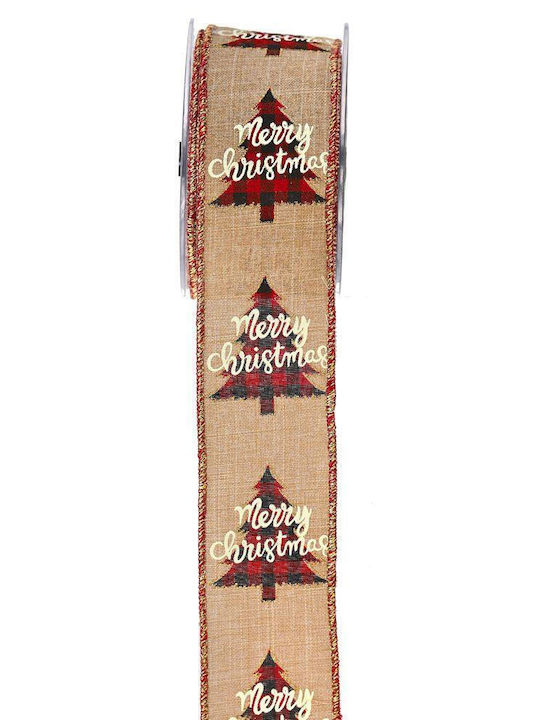 LiebeQueen Crăciun Panglică Plastică Maro 900x5.5cm 1buc