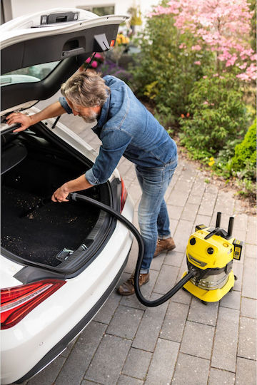 Karcher WD 4-18 S Dual V-20/22 Rechargeable Vacuum Wet / Dry Without Charger and Battery with Stainless Bin 20lt