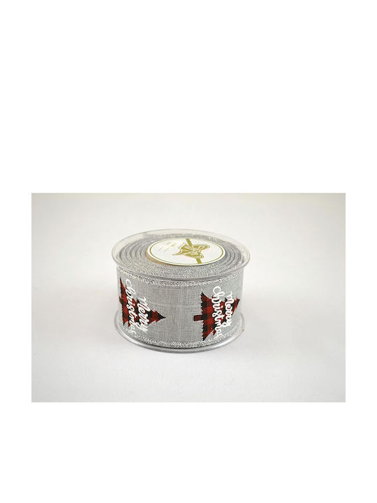 LiebeQueen Christmas Ribbon Gray 900x5.5cm 1pc