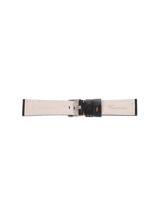 Tzevelion Leather Strap Gray 18mm