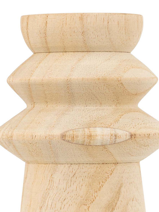 Candle Holders Set of 2 Pcs A-s Uma 204242 Wooden
