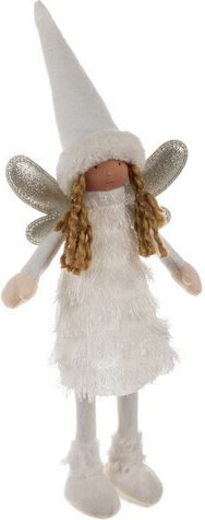 Ruhhy Weihnachtliche Kunststoff Figur Fee Weiß Höhe 40cm