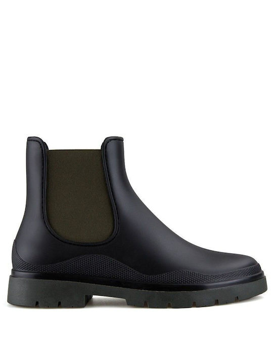 Black Waterproof Wellies Ateneo 100022022 Black Khaki