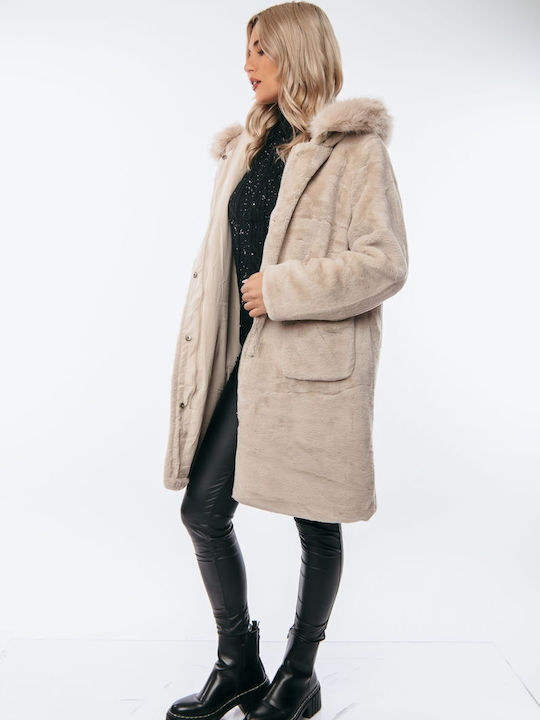 Women's Short Fur Black