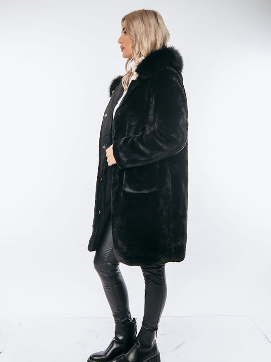 Women's Short Fur Black