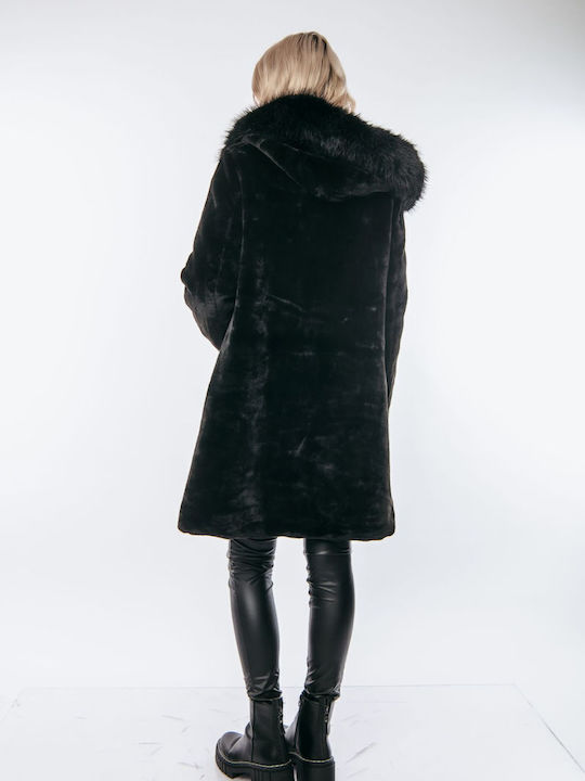 Women's Short Fur Black