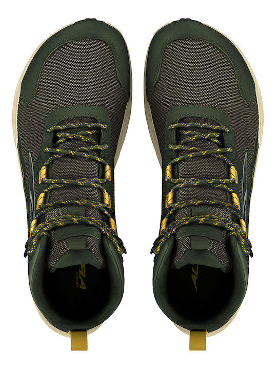 Altra Timp 5 Hiker Ανδρικά Ορειβατικά Μποτάκια Αδιάβροχα με Μεμβράνη Gore-Tex Πράσινα