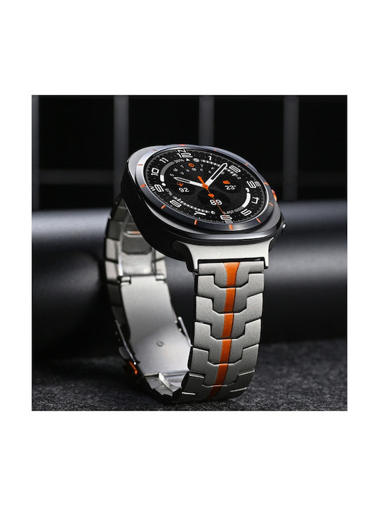 Techsuit Curea Oțel inoxidabil Argintiu (Samsung Galaxy Watch Ultra, Samsung)
