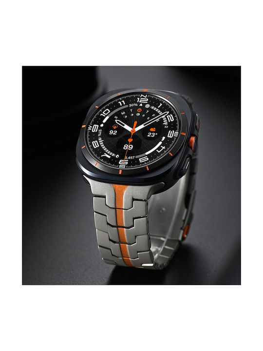 Techsuit Curea Oțel inoxidabil Argintiu (Samsung Galaxy Watch Ultra, Samsung)