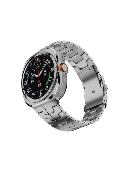 Techsuit Curea Oțel inoxidabil Argintiu (Samsung Galaxy Watch Ultra, Samsung)