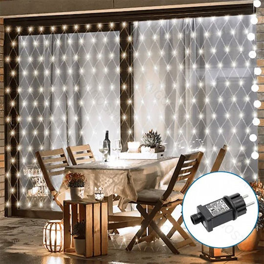 300 Λαμπάκια LED 4.5μ. x 150εκ. Ψυχρό Λευκό τύπου Δίχτυ