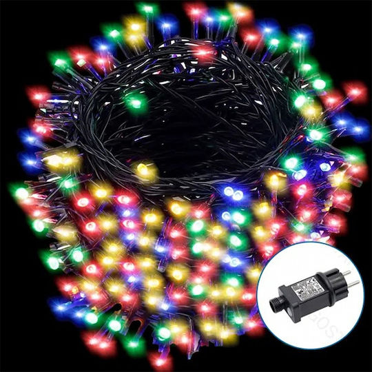 1000 Λαμπάκια LED 50μ. Πολύχρωμα σε Σειρά