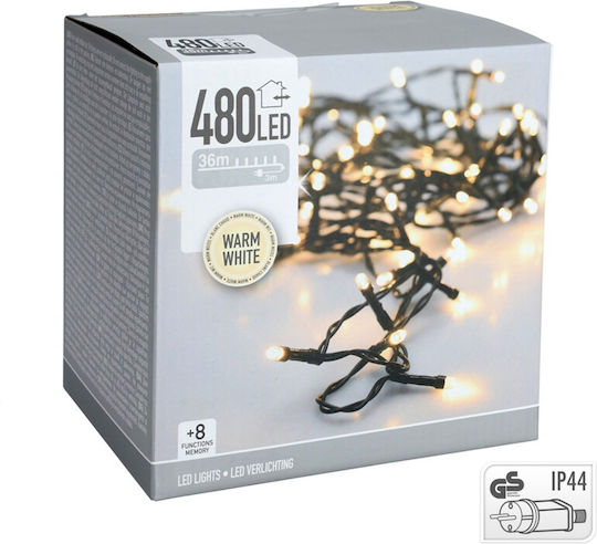 480 Λαμπάκια LED 48μ. Θερμό Λευκό σε Σειρά