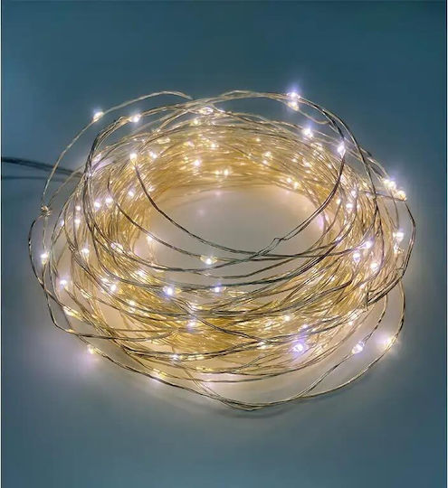 200 Λαμπάκια LED 20μ. Θερμό Λευκό σε Σειρά