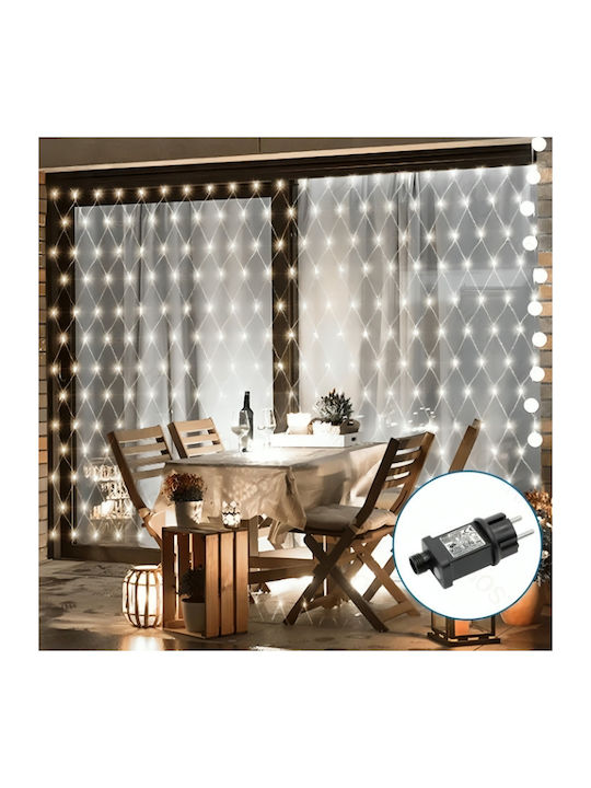 100 Luminite LED 3m. x 150buc Alb rece tip Plasă 1buc 100 Luminite LED 3m. x 150buc Alb rece tip Plasă 1buc