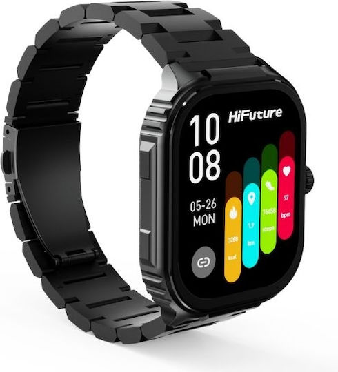 HiFuture Ultra3 Pro Stainless Steel Smartwatch (Μαύρο)