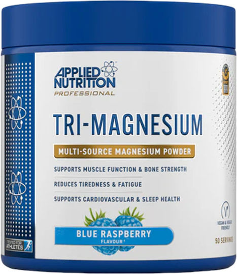 Applied Nutrition Tri-magnesium Powder 200g Strawberry & Raspberry & Applied Nutrition Stainless Steel Flask 500ml White Custom Bundle