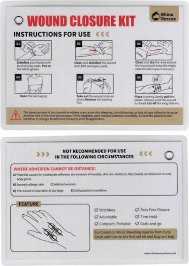 Wundverschluss-Set Rhino Rescue Für Sonstige Pharmazeutische Produkte