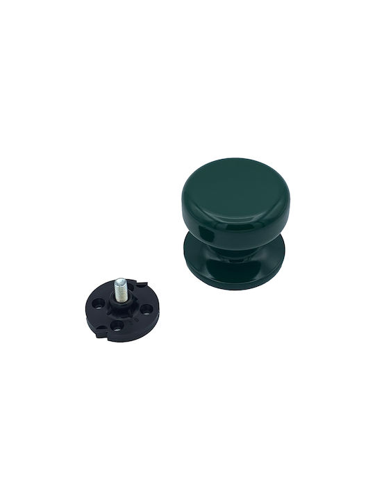 Saguatti Italy Fixed Centre Front Door Knob Polished Green Ø70