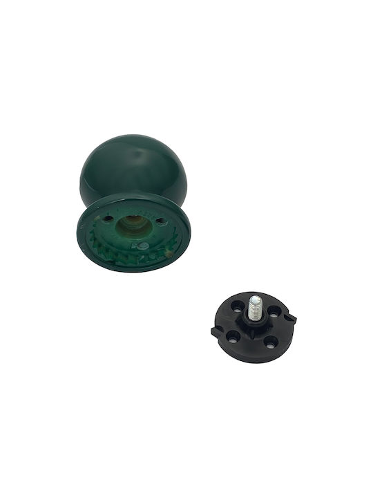 Saguatti Italy Fixed Centre Front Door Knob Polished Green Ø70