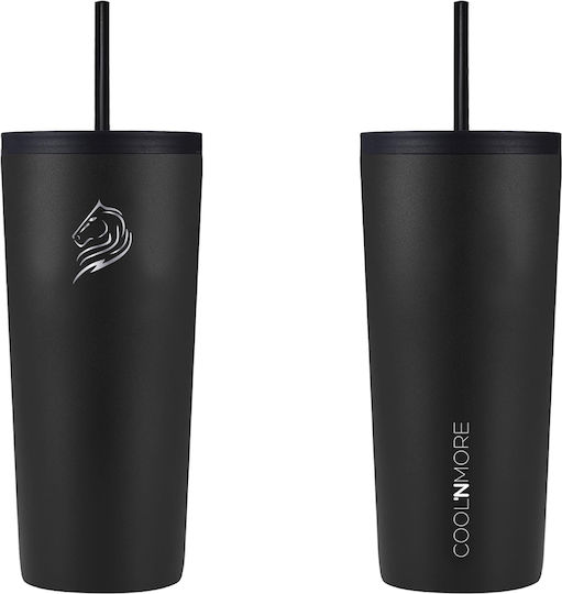 Cool'NMore Ποτήρι Θερμός Ανοξείδωτο BPA Free 500ml Ανοξείδωτο με Καλαμάκι και Επιστόμιο