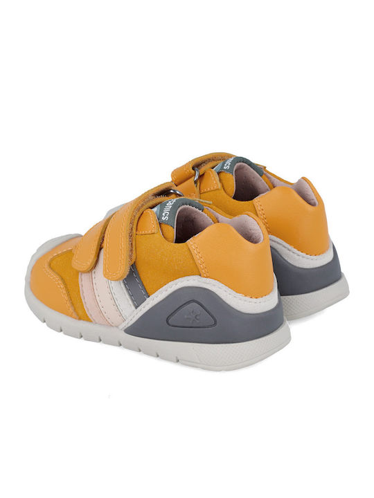Παιδικά Sneakers Ανατομικά με Σκρατς Κίτρινα