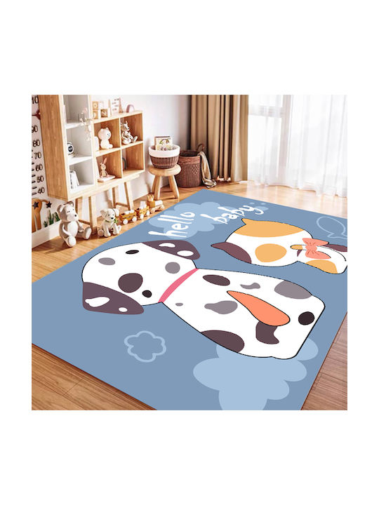 Homeone Παιδικό Χαλί Γαλάζιο 160x220cm