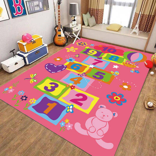 Homeone Kinder Teppich Fuchsie 160x220cm