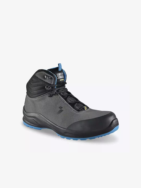 Safety Jogger Waterproof Safety Boots Gray S3S with Certification P, ESD