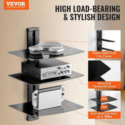 Vevor Έπιπλο Hi-Fi Μαύρο