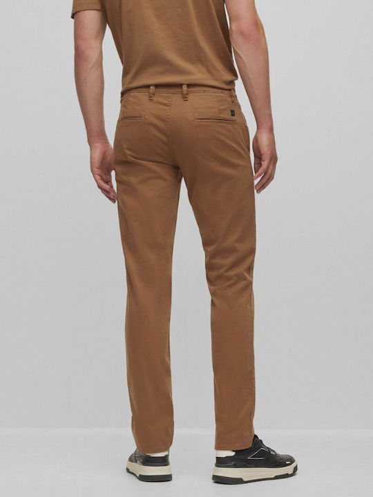 Παντελόνι Chino Ελαστικό σε Slim Εφαρμογή Καφέ