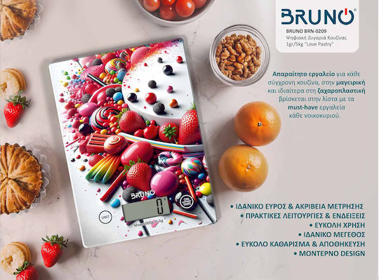 Bruno Love Pastry Digital Kitchen Scale Up To 5kg