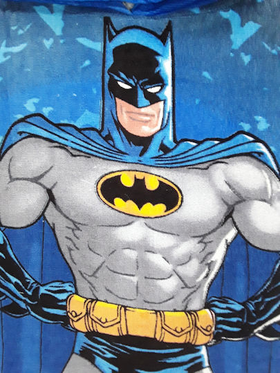 Domina Παιδικό Πόντσο Θαλάσσης Batman Μπλε 55 x 55εκ.