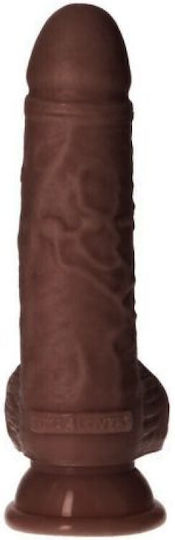 Toyz4lovers Armando Dildo realist cu Testicule și Ventuză Maro 21cm
