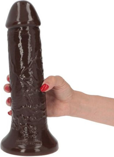 Toyz4lovers Dildo Sansone Ρεαλιστικό Dildo με Βεντούζα Καφέ 28.5cm