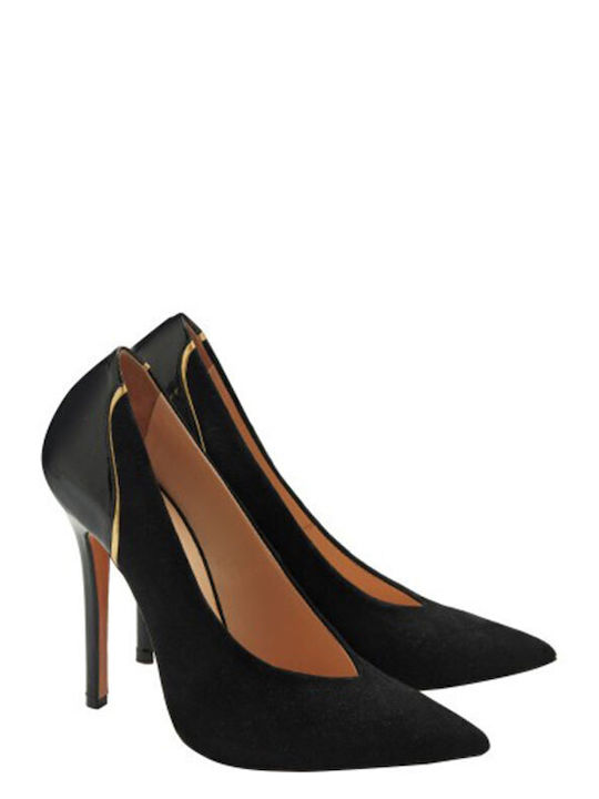 Vlassi Holeva Suede Black Heels