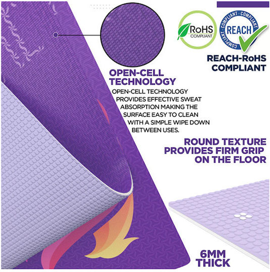 Rdx PVC Yogamatte Orchidee Phoenix D2