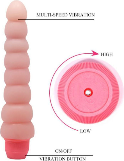 Baile Κλασικός Δονητής 19cm Flesh