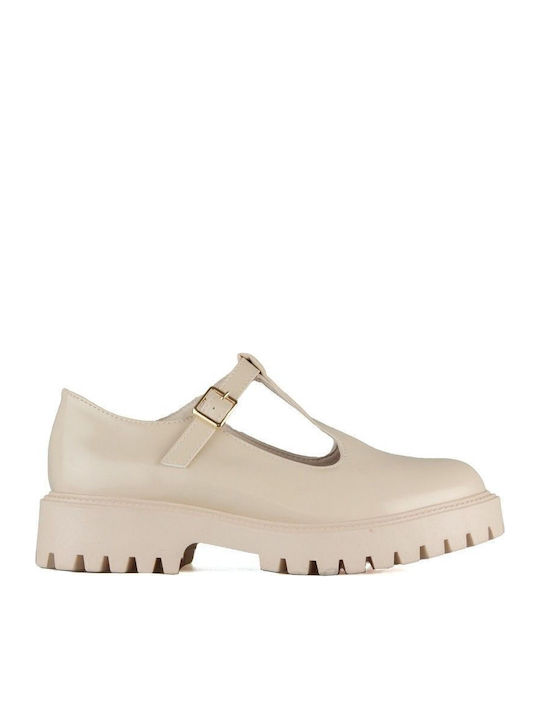 Mocasini Mary Jane Florentic Bej