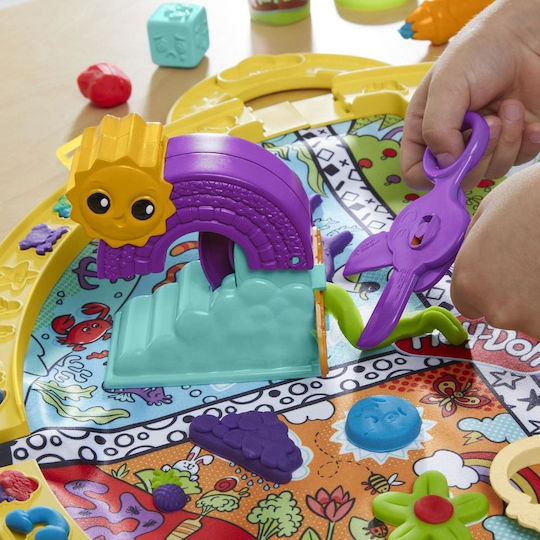 Hasbro Play-Doh Plasticine Game Fold N Go Playmat For 3+ Years 4pcs