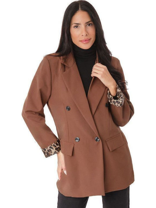Silia D Women's Blazer Brown