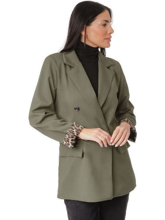 Silia D Damen Blazer Khaki