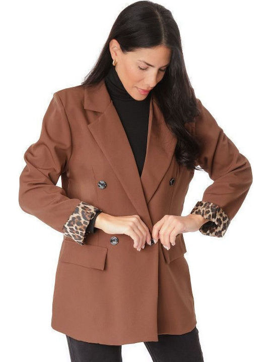 Silia D Women's Blazer Brown