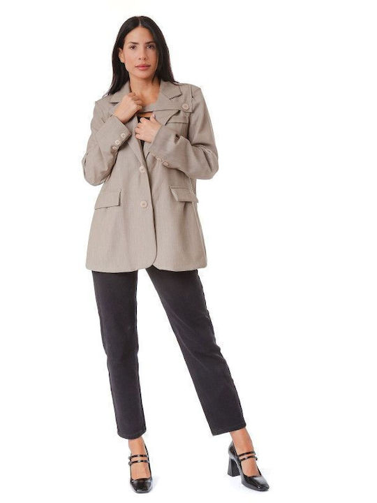 Silia D Women's Blazer Light Grey