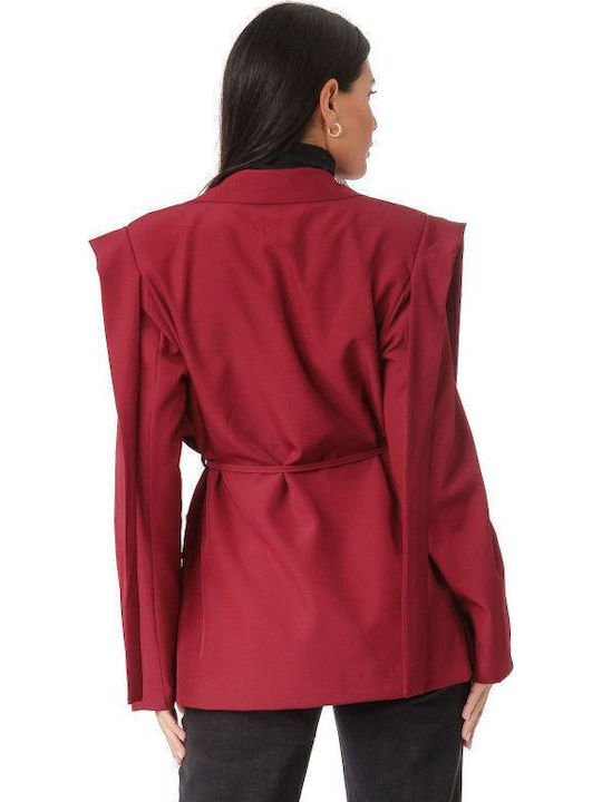 Silia D Damen Blazer Burgundy